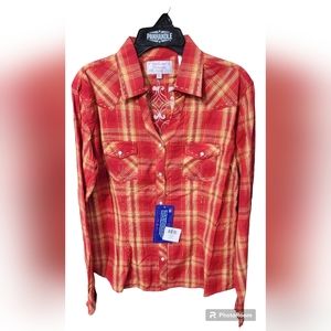 Panhandle Ladies Longsleeve Buttondown, Sizes Medium & Large